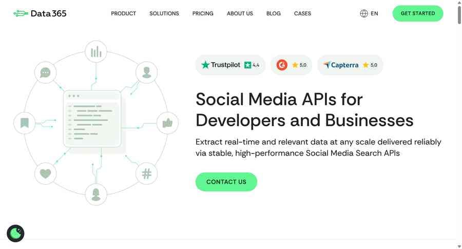 Data365 homepage
